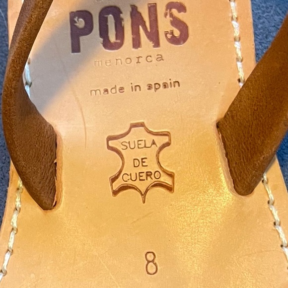 Avarcas Pons Brown Leather Women Sandals - Picture 4 of 6